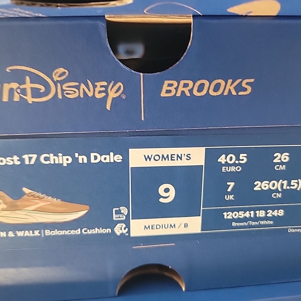 New Brooks Run Disney Chip And Dale Ghost 17 Running Shoes Sneakers - Picture 7 of 8